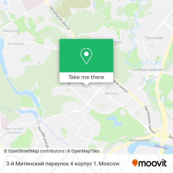 3-й Митинский переулок 4 корпус 1 map