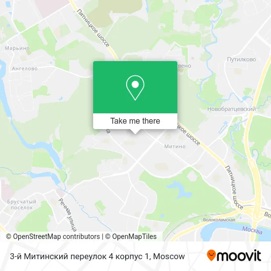 3-й Митинский переулок 4 корпус 1 map