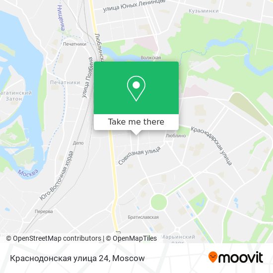 Краснодонская улица 24 map