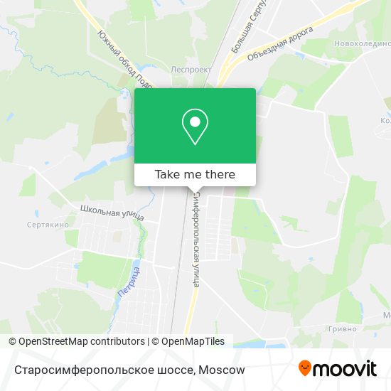 Старосимферопольское шоссе map