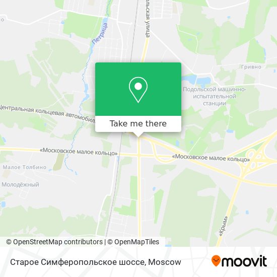 Старое Симферопольское шоссе map