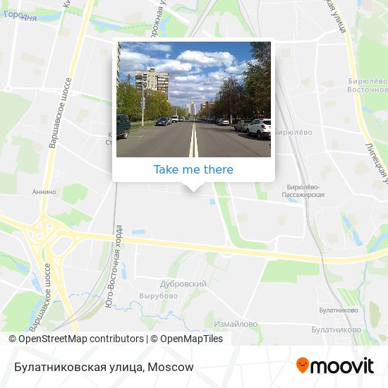 Булатниковская улица map