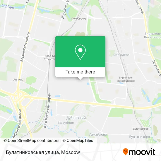 Булатниковская улица map
