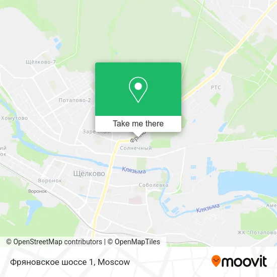 Фряновское шоссе 1 map