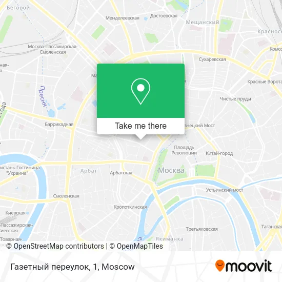 Газетный переулок, 1 map