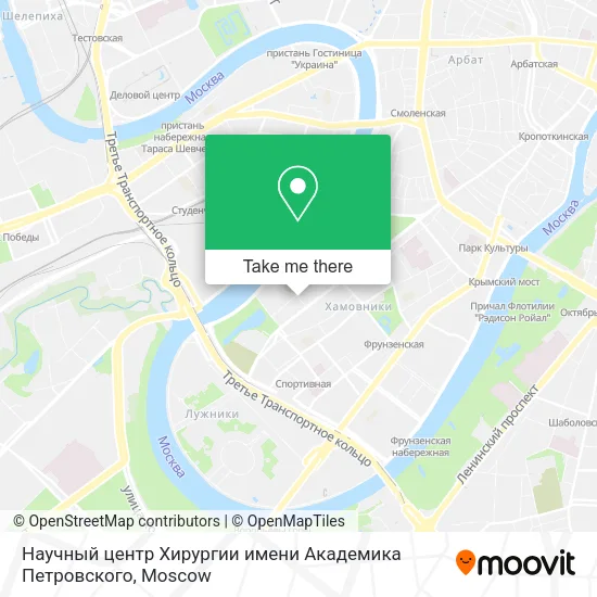 Научный центр Хирургии имени Академика Петровского map