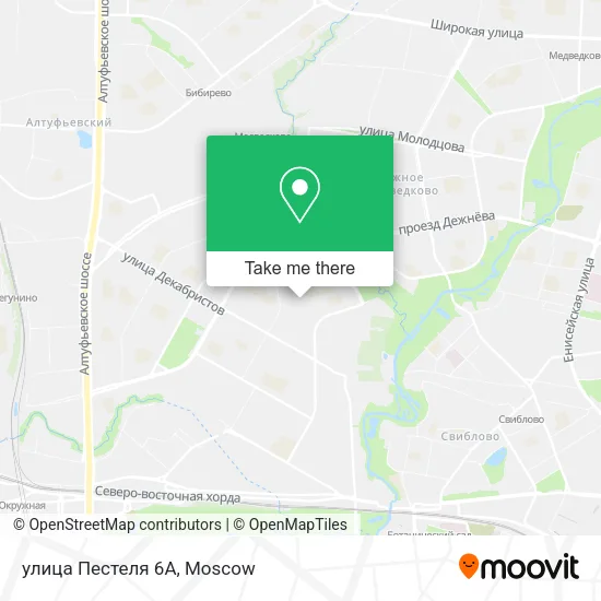улица Пестеля 6А map