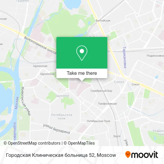 Городская Клиническая больница 52 map