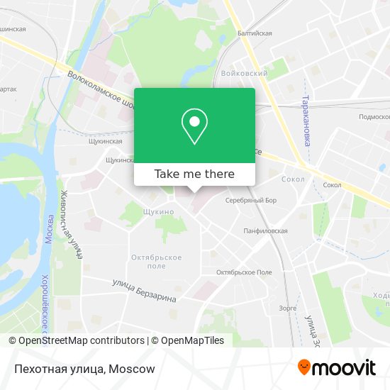 Пехотная улица map