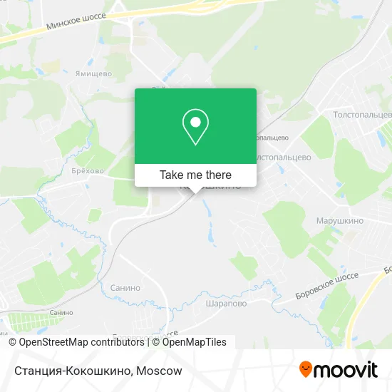 Станция-Кокошкино map
