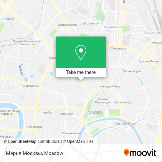 Мэрия Москвы map