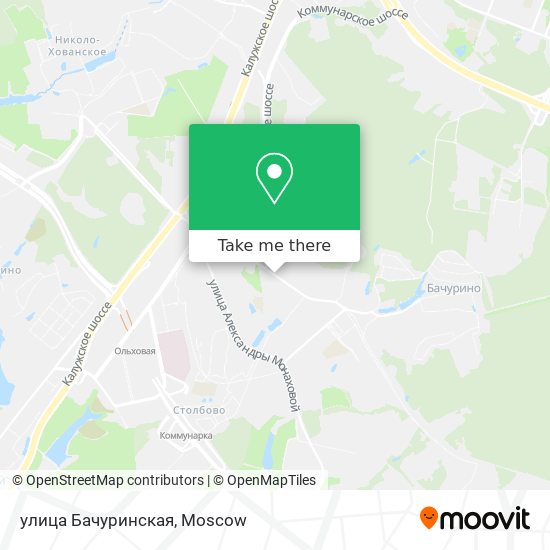 улица Бачуринская map