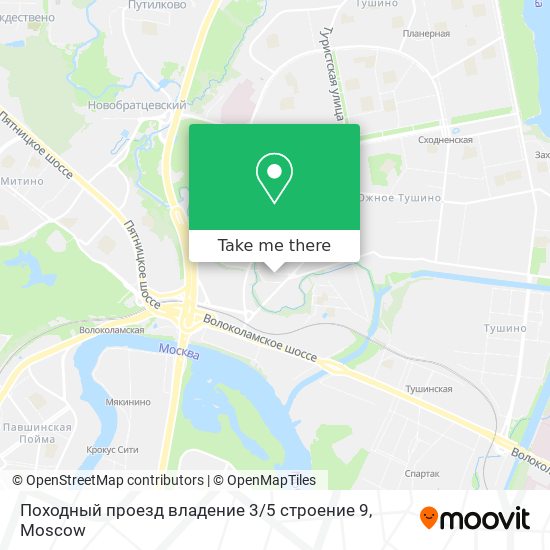 Походный проезд владение 3 / 5 строение 9 map
