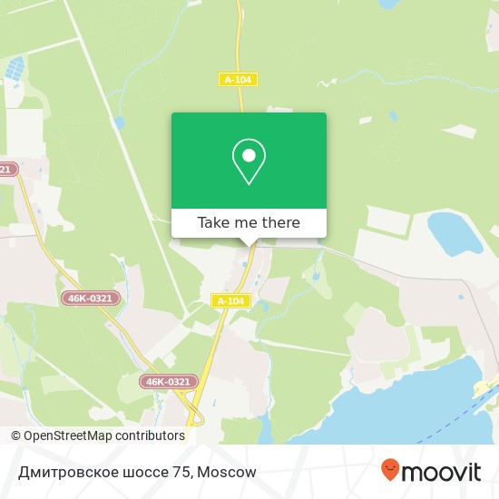 Дмитровское шоссе 75 map