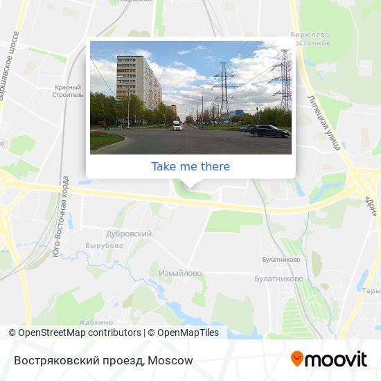 Востряковский проезд map