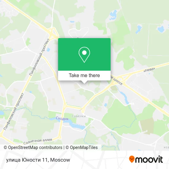 улица Юности 11 map