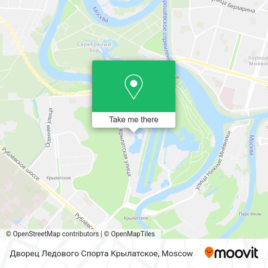 Дворец Ледового Спорта Крылатское map