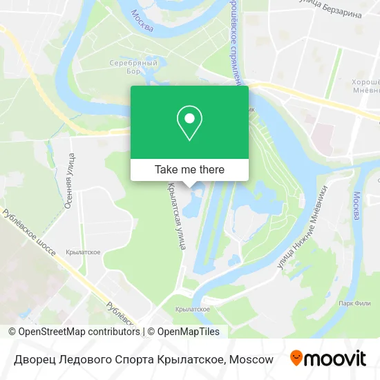 Дворец Ледового Спорта Крылатское map