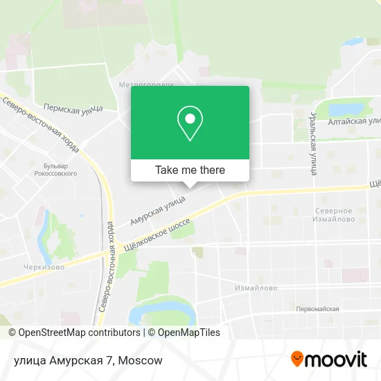 улица Амурская 7 map