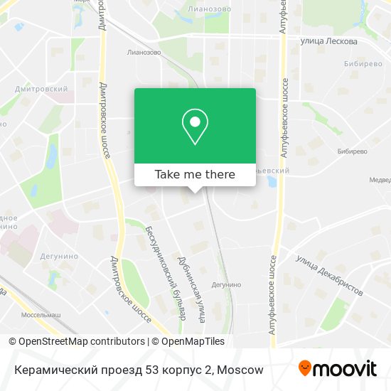 Керамический проезд 53 корпус 2 map