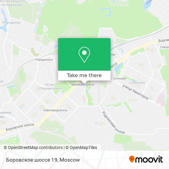 Боровское шоссе 19 map
