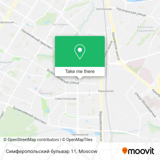 Симферопольский бульвар 11 map