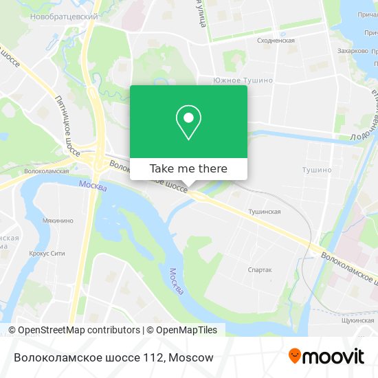 Волоколамское шоссе 112 map