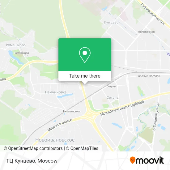 ТЦ Кунцево map