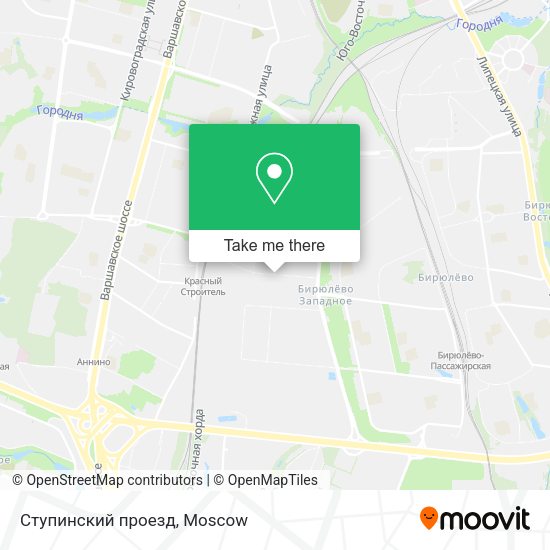Ступинский проезд map