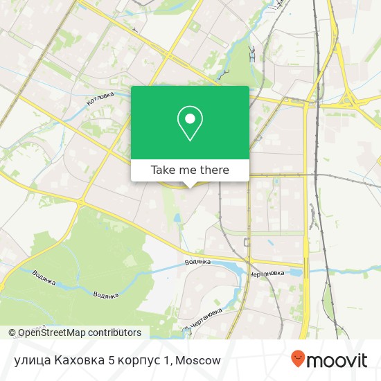 улица Каховка 5 корпус 1 map