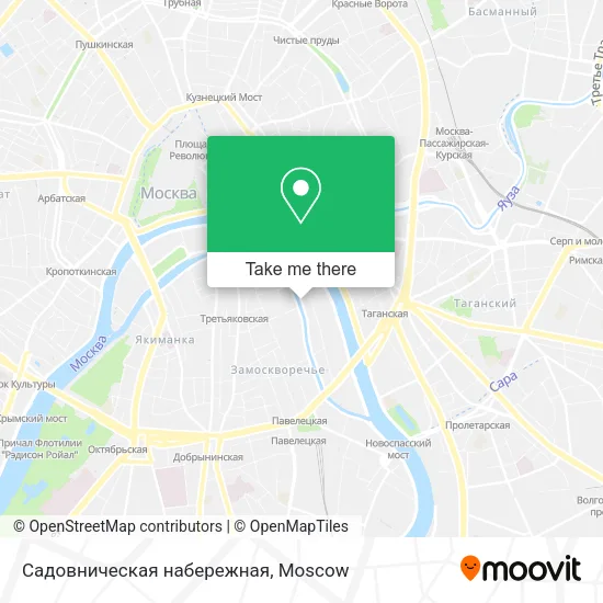 Садовническая набережная map