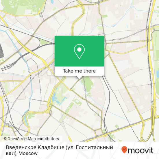 Введенское Кладбище (ул. Госпитальный вал) map