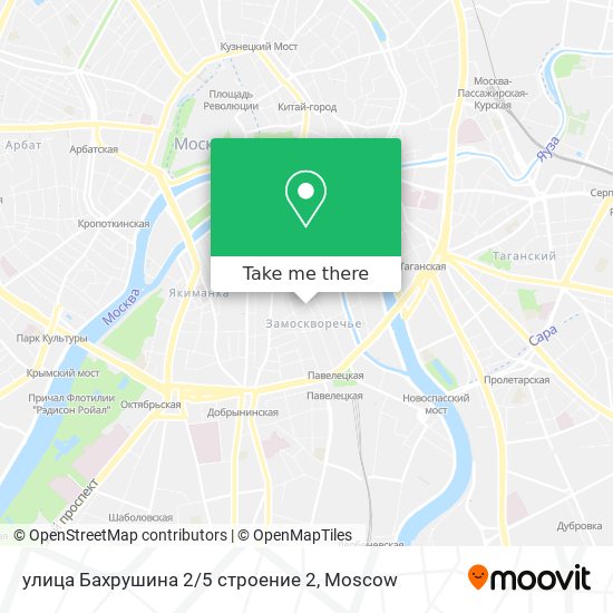 улица Бахрушина 2/5 строение 2 map