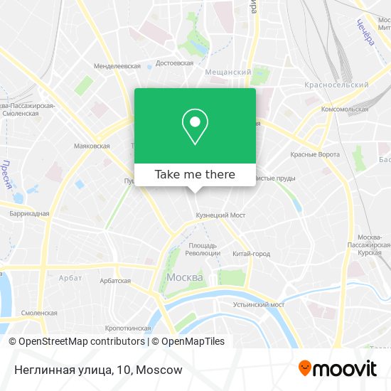 Неглинная улица, 10 map