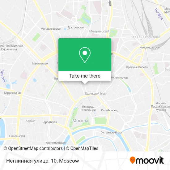 Неглинная улица, 10 map