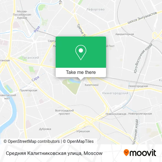Средняя Калитниковская улица map