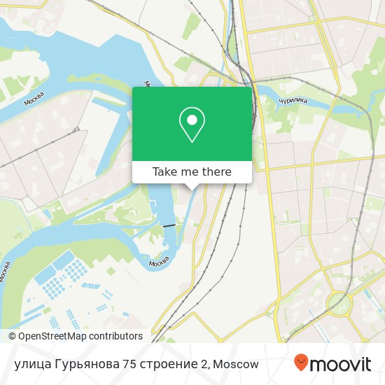 улица Гурьянова 75 строение 2 map