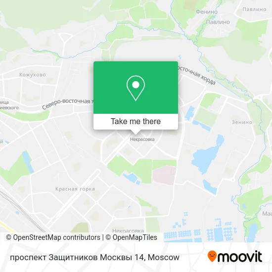 проспект Защитников Москвы 14 map