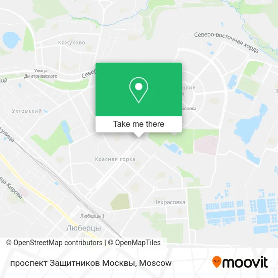 проспект Защитников Москвы map