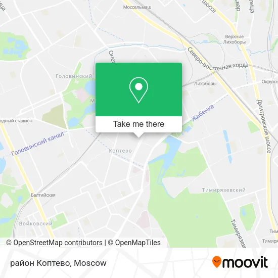 район Коптево map