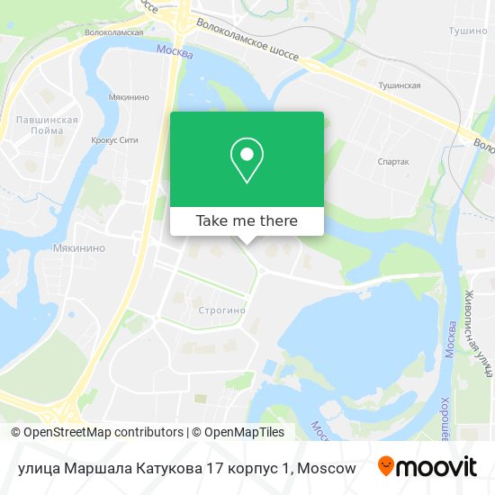 улица Маршала Катукова 17 корпус 1 map