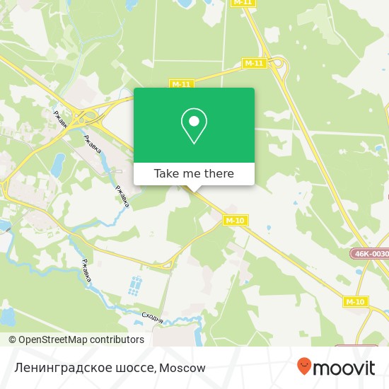 Ленинградское шоссе map