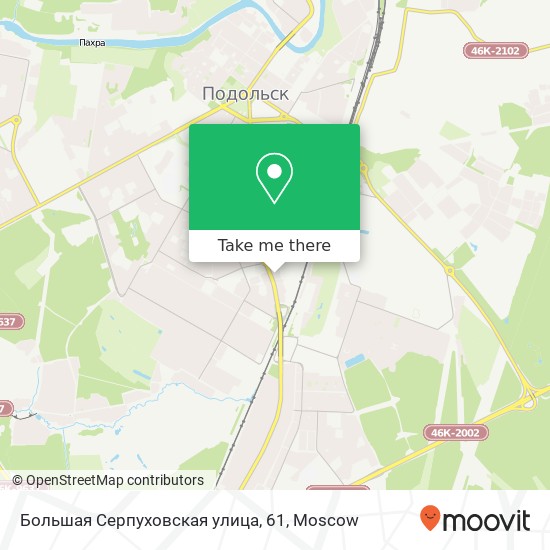 Большая Серпуховская улица, 61 map