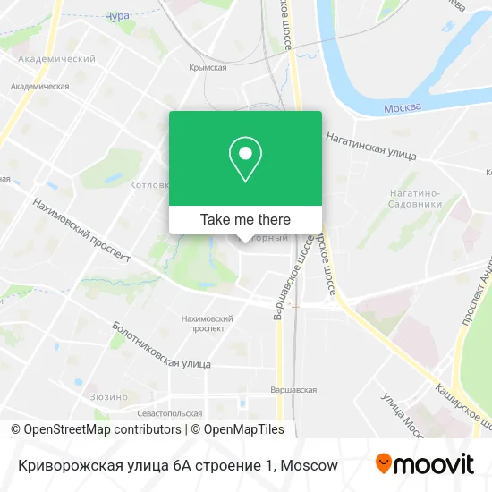 Криворожская улица 6А строение 1 map
