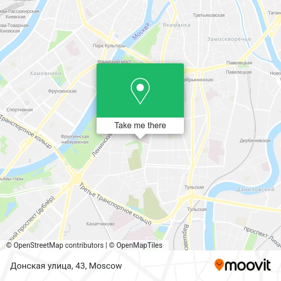 Донская улица, 43 map