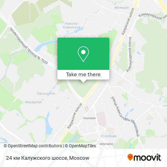 24 км Калужского шоссе map