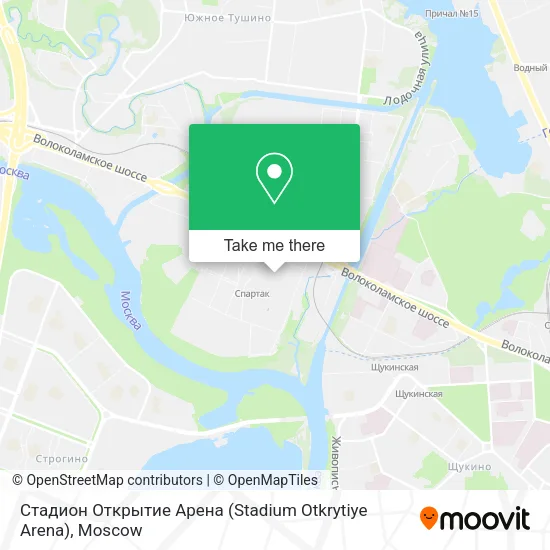 Стадион Открытие Арена (Stadium Otkrytiye Arena) map
