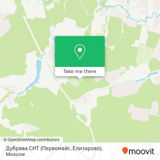 Дубрава СНТ (Первомайс, Елизарово) map