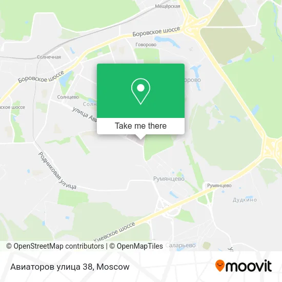 Авиаторов улица 38 map