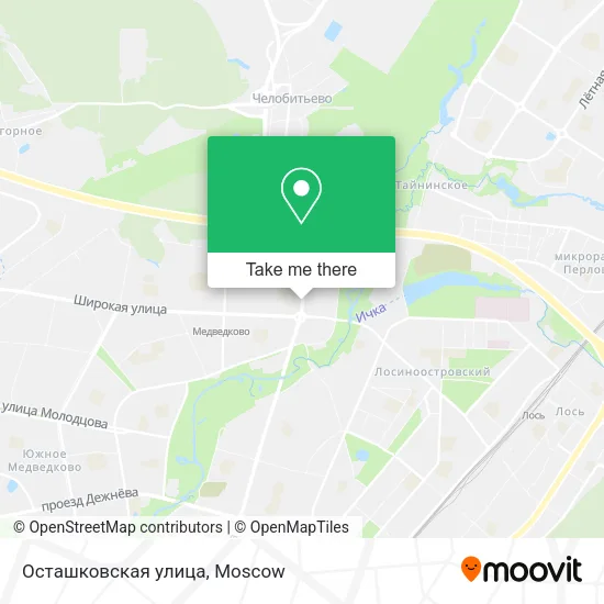 Осташковская улица map